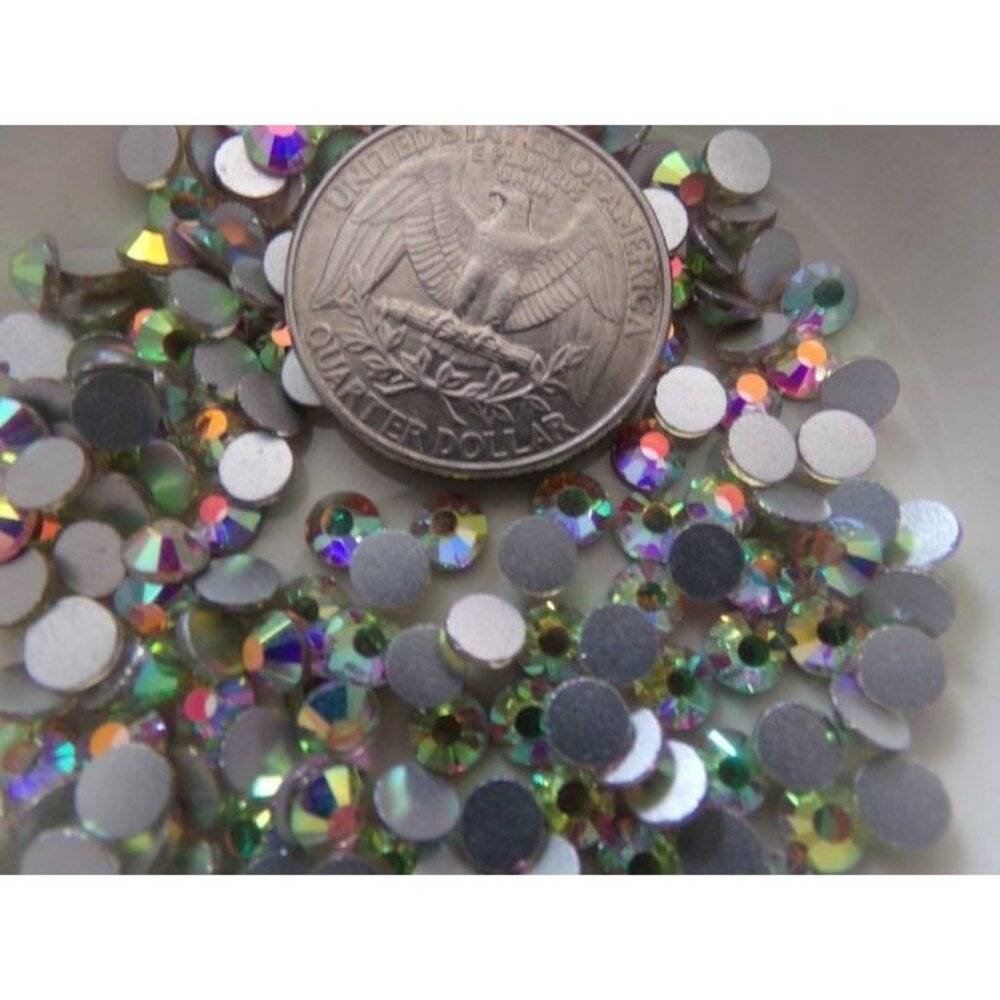 Crystal AB Glass Rhinestones - Picture 2 of 2
